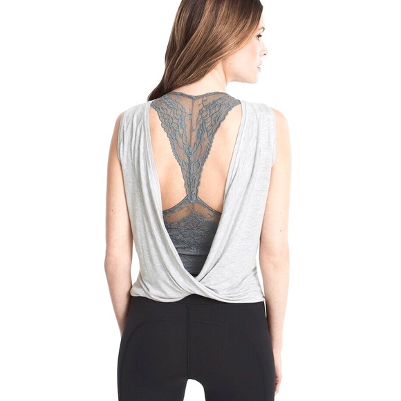 White House Black Market Tops - White House Black Market Open Cross-Back Tank